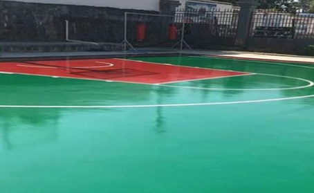 莱芜篮球场翻新地面
